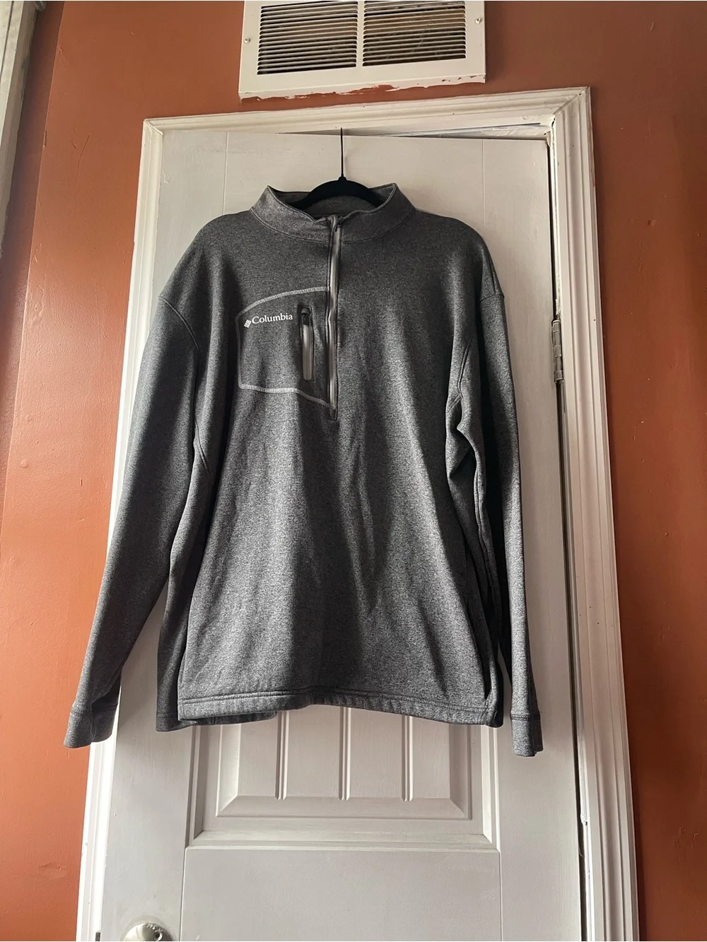 Columbia Men's Golf Gray Quarter-Zip Pullover Size XL